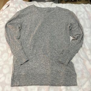 Long gray sweater